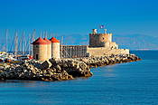 Grecja - wyspa Rodos, port w Rodos