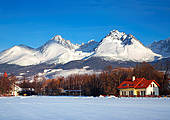 Szczyty Kończysta i Gerlach (po prawej) - Tatry Słowackie