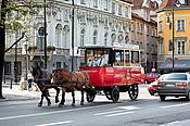 Warszawa - tramwaj konny na Starym Mieście