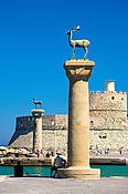 Grecja - wyspa Rodos, port w Rodos