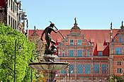 Gdańsk - Fontanna Neptuna na Długim Targu