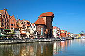 Gdańsk - Żuraw nad Motławą i Długie Pobrzeże