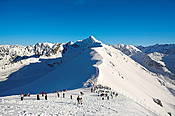 Widok z Kasprowego w kierunku Świnicy - Tatry Polskie