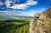 Widok ze Szczelińca - Góry Stołowe