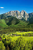Widok na Giewont ze stoków Gubałówki   - Tatry Polskie