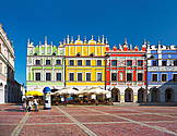 Zamość - kamienice na Rynku