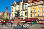 Wrocław - Rynek Główny, Pomnik Aleksandra Fredry