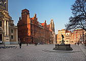 Toruń - Rynek i Fontanna Flisaka