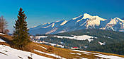 Widok z Podhala na Tatry
