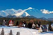 Widok z Podhala na Tatry