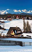 Widok z Podhala na Tatry