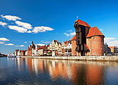 Gdańsk - Żuraw nad Motławą i Długie Pobrzeże
