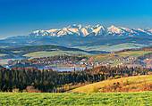 Widok na Tatry z okolic Czorsztyna - Pieniny