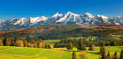 Widok z Podhala na Tatry