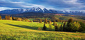 Widok z Podhala na Tatry