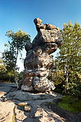 Szczeliniec, forma skalna "Wielbłąd" - Góry Stołowe
