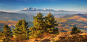 Widok z Wysokiego Wierchu na Tatry - Małe Pieniny