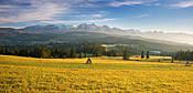 Widok z Podhala na Tatry