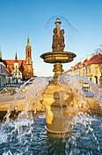 Białystok - fontanna na Rynku Kościuszki