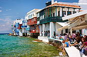 Grecja - wyspa Mykonos, "Mała Wenecja" w Mykonos