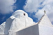 Grecja - wyspa Mykonos, kościół  Panagia Paraportiani w Mykonos