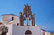 Grecja - wyspa Santorini, kościół w Pirgos