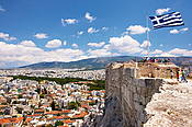 Grecja - widok z Akropolu na Ateny