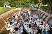Mazury - śluza Guzianka