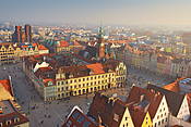 Wrocław - widok z wieży kościoła Św. Elżbiety