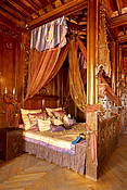 Zamek Czocha - łóżko z zapadnią