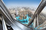 Dubaj - widok z tarasu widokowego Burdż Chalifa