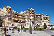 Indie - Udaipur, Pałac Miejski.