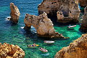 Portugalia - wybrzeże Algarve w okolicach Lagos