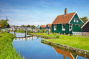 Holandia - skansen wiatraków Zaanse Schans