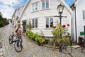 Norwegia - zabytkowe domy w Stavanger