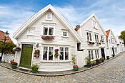 Norwegia - zabytkowe domy w Stavanger