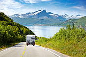 Norwegia - camper na drodze E6 w kierunku Narviku