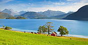 Norwegia - krajobraz w okolicy miasta Mo i Rama 