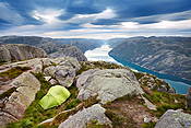 Norwegia - biwak nad Lysefjorden