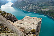 Norwegia - 600 metrowy klif Preikestolen