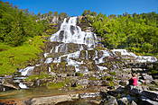 Norwegia - wodospad Tvinnefossen