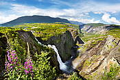 Norwegia - wodospad Voringfossen 