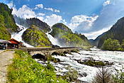 Norwegia - wodospad Latefossen