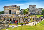 Starożytne ruiny Majów, Tulum, Jukatan, Meksyk
