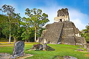 Temple of the Masks, Tikal National Park, Yucatan, Guatemala