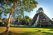 Temple of the Great Jaguar, Tikal National Park, Yucatan, Guatemala