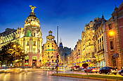 Gran Via, Madryt, Hiszpania