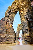Plaża Katedr (Playa de las Catedrales), Ribadeo, Hiszpania