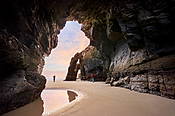 Plaża Katedr (Playa de las Catedrales), Ribadeo, Hiszpania