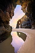 Plaża Katedr (Playa de las Catedrales), Ribadeo, Hiszpania